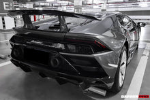 Load image into Gallery viewer, 2015-2023 Lamborghini Huracan LP610 &amp; LP580 &amp; EVO Coupe Performante Style Carbon Fiber Spoiler Wing and Engine Hood