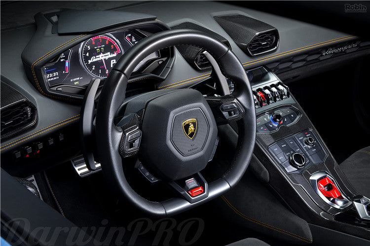 DarwinPRO 2015-2019 Lamborghini Huracan LP610 & LP580 & EVO Autoclave Carbon Fiber Center Console Tunnel