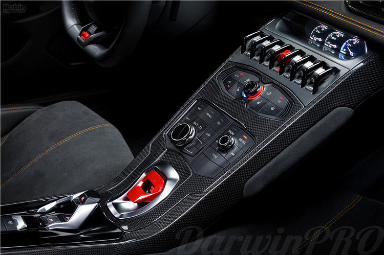 DarwinPRO 2015-2019 Lamborghini Huracan LP610 & LP580 & EVO Autoclave Carbon Fiber Center Console Tunnel