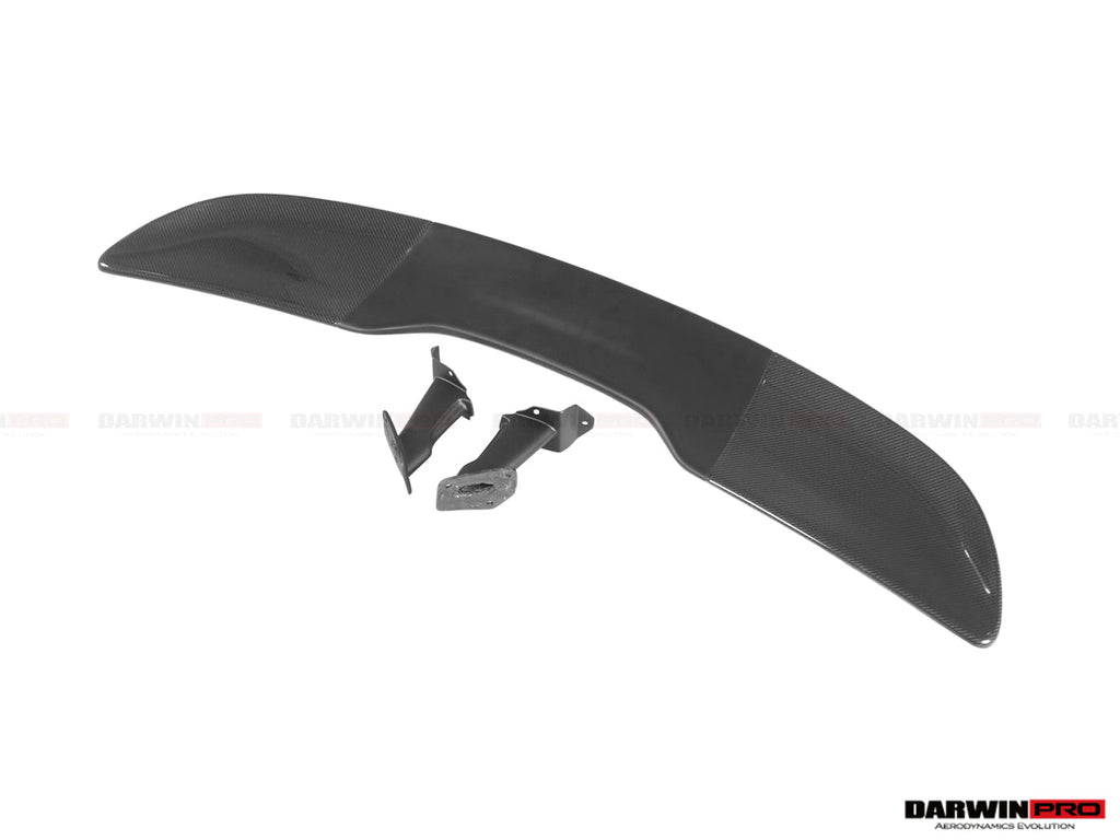 2015-2020 McLaren 540C & 570S & 570GT 600LT-Style Partial Carbon Fiber Rear Bumper with Diffuser  and Trunk Spoiler and Engine Trunk and Exhaust