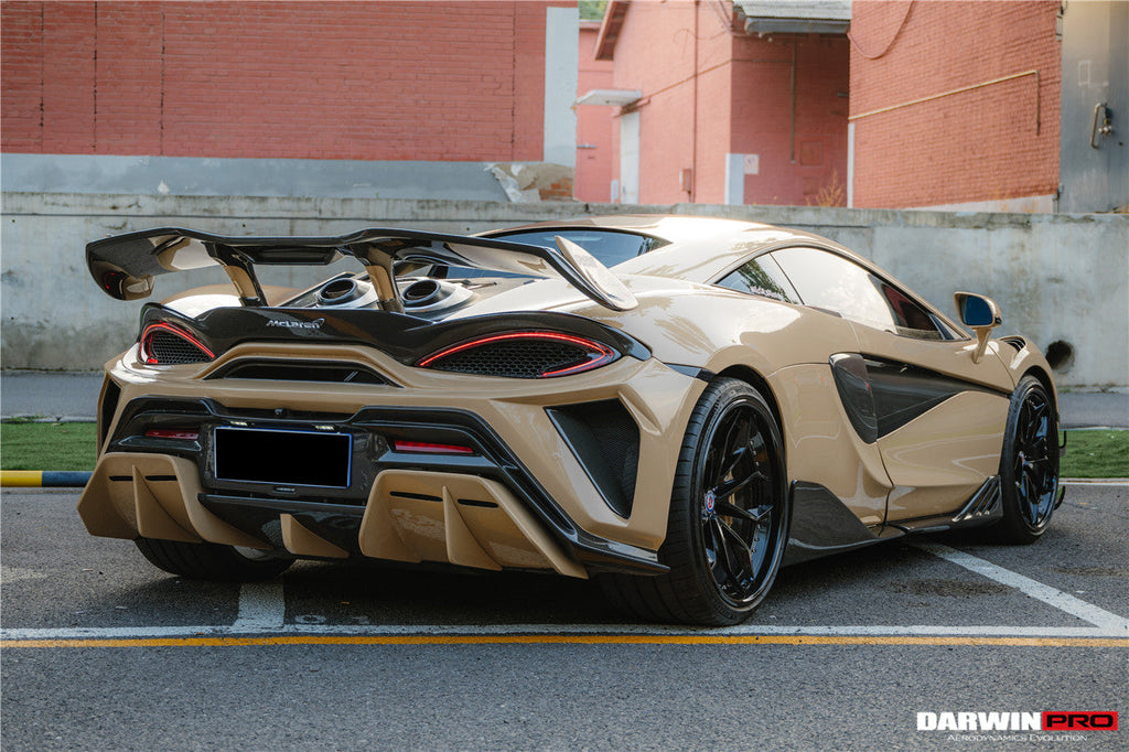 DarwinPRO 2018-2021 McLaren 600lt BKSS Style Partial Carbon Fiber Rear Bumper