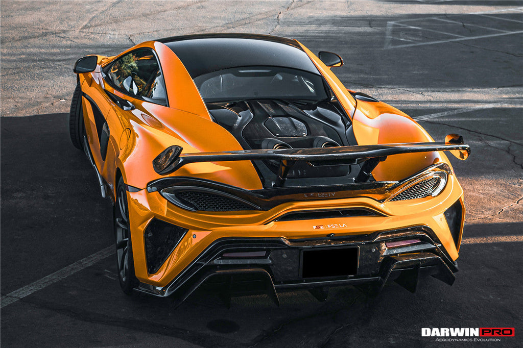Darwinpro 2015-2021 McLaren 540c & 570s BKSS Style Rear Bumper and Wing and Engine Trunk and Exhaust