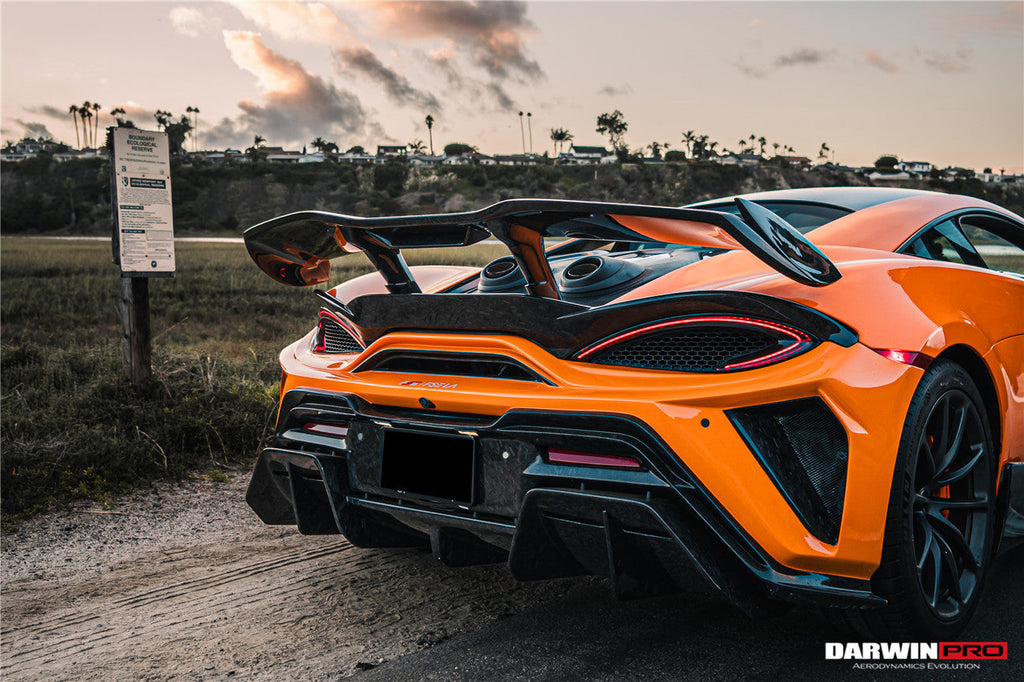 DarwinPRO 2018-2021 McLaren 600lt BKSS Style Partial Carbon Fiber Rear Bumper