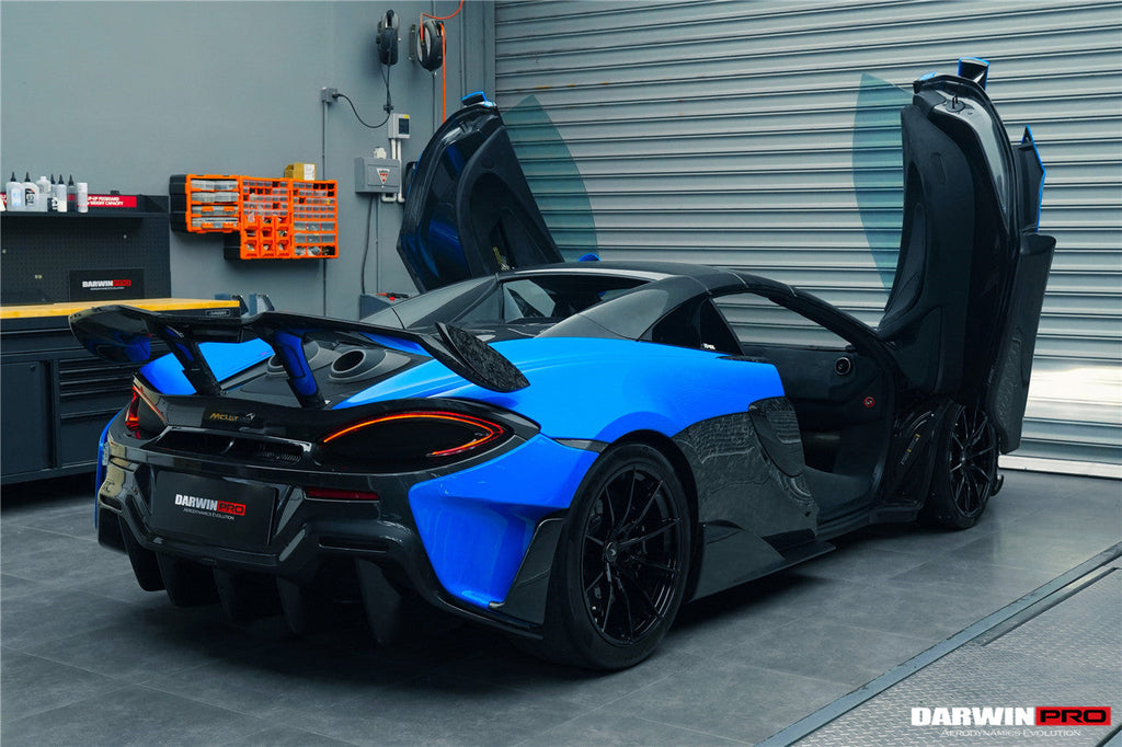 DarwinPRO 2018-2021 McLaren 600lt BKSS Style Partial Carbon Fiber Rear Bumper