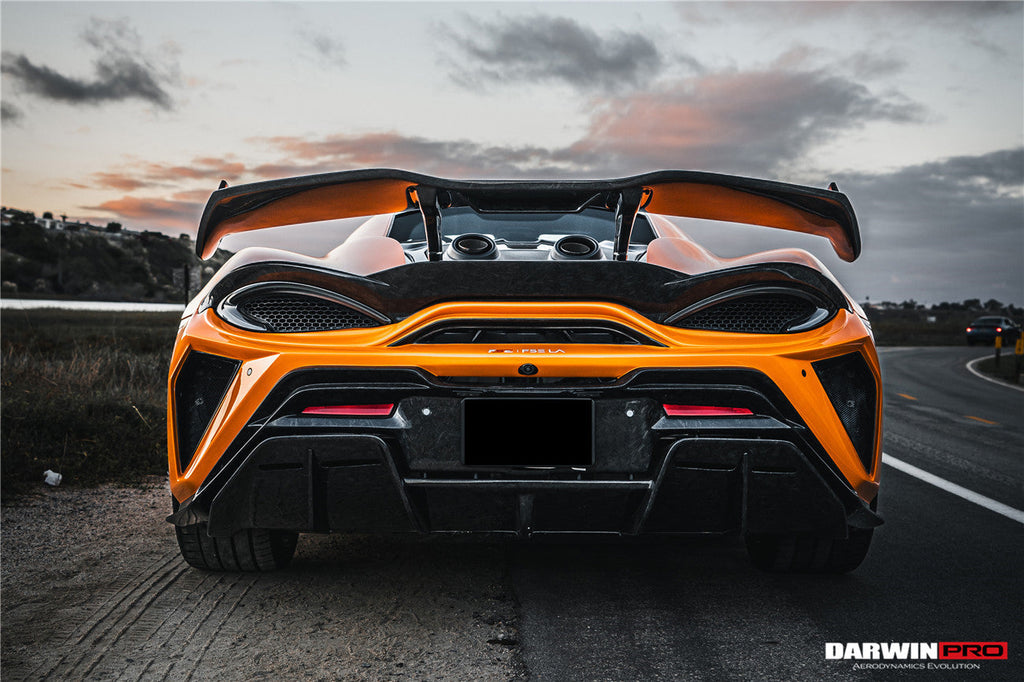 Darwinpro 2015-2021 McLaren 540c & 570s BKSS Style Rear Bumper and Wing and Engine Trunk and Exhaust