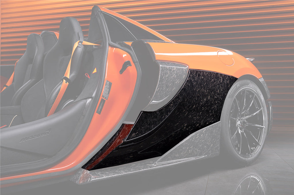 2018-2021 McLaren 600lt Cabon Fiber Quarter Panel Rear Side Skirts