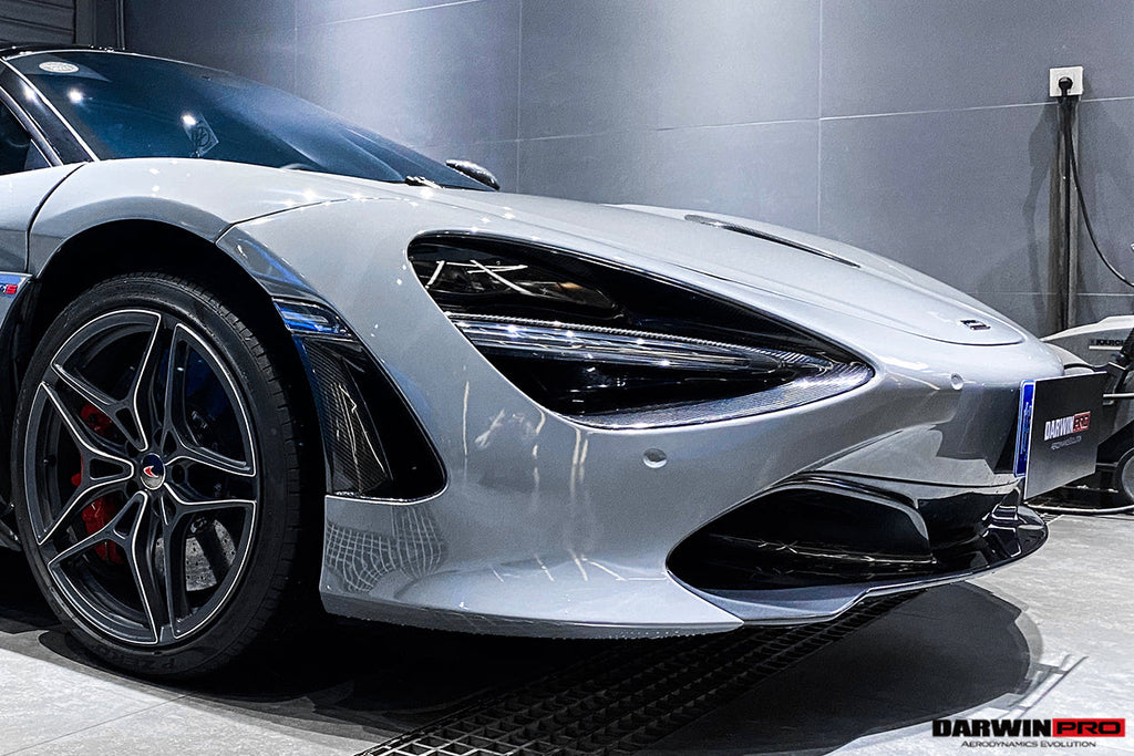 2017-2023 McLaren 720s Dry Carbon Fiber Headlight Inserts Tim Replacement