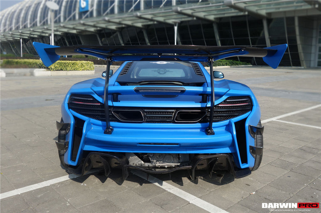 2011-2017 McLaren MP4 12C & 650S Rebel Performance Style Carbon Fiber Trunk Spoiler Wing - DarwinPRO Aerodynamics