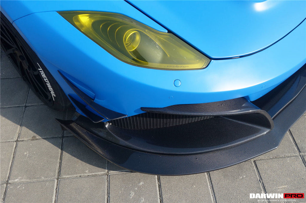 2011-2014 McLaren MP4 12C Rebel Performance Style Partial Carbon Fiber Front Bumper With Lip - DarwinPRO Aerodynamics