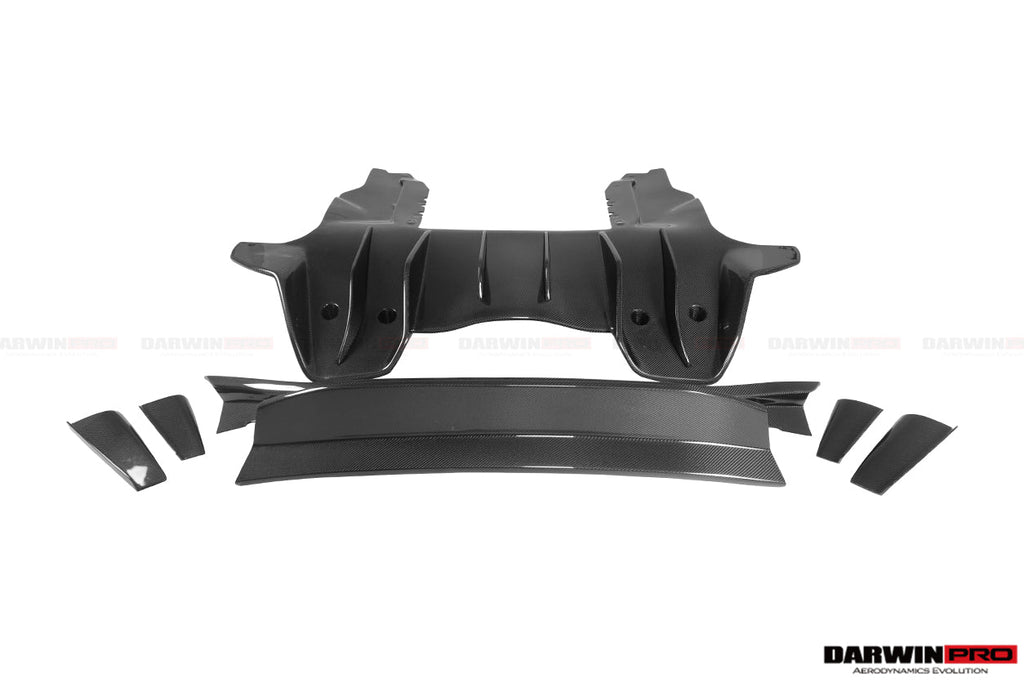 2011-2017 McLaren MP4 12C & 650S Rebel Performance Style Partial Carbon Fiber Rear Bumper - DarwinPRO Aerodynamics