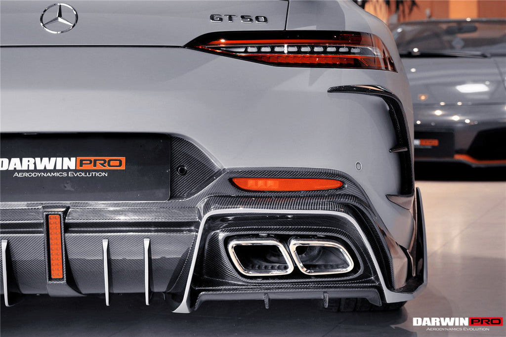 DarwinPRO 2019-2024 Mercedes Benz AMG GT50 GT53 GT43 GT63 GT63S 4Door Coupe X290 IMP Performance Ver.2 Part Carbon Fiber Rear Bumper