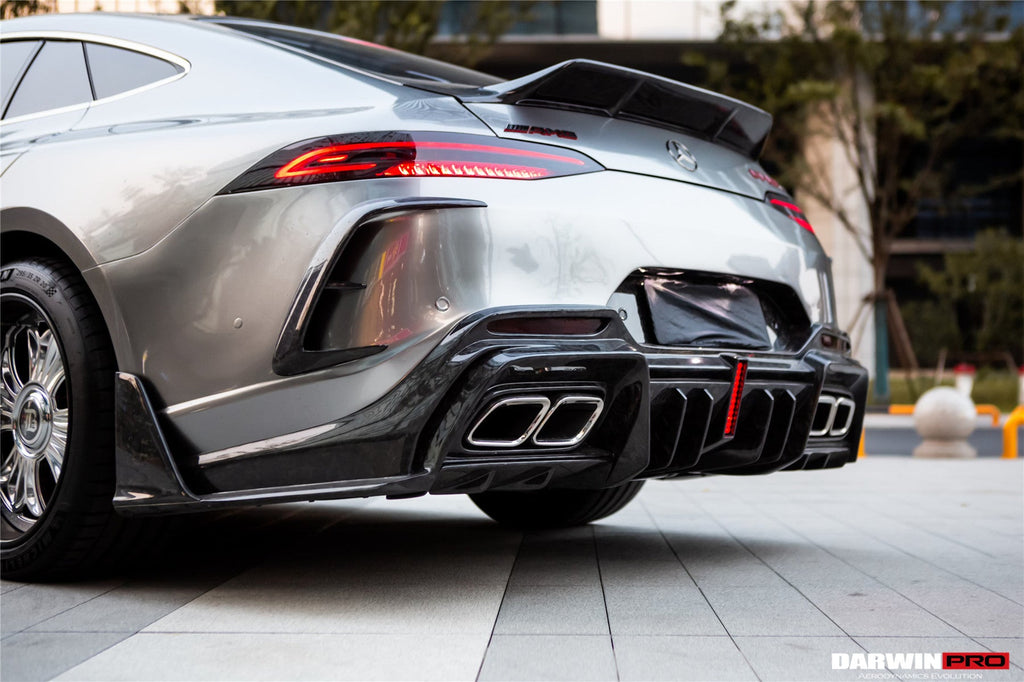 DarwinPRO 2019-2024 Mercedes Benz AMG GT50 GT53 GT43 GT63 GT63S 4Door Coupe X290 IMP Performance Ver.2 Part Carbon Fiber Rear Bumper
