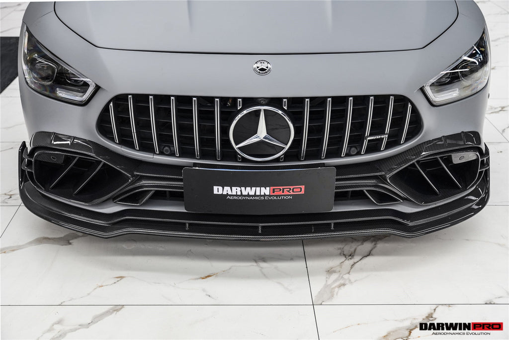 DarwinPRO 2019-2024 Mercedes Benz AMG GT50 GT53 GT43 4Door Coupe X290 IMP Performance Carbon Fiber Front Bumper Vent Trims