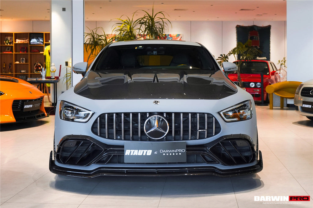 DarwinPRO 2019-2024 Mercedes Benz AMG GT50 GT53 GT43 4Door Coupe X290 IMP Performance Carbon Fiber Front Bumper Lip Splitter