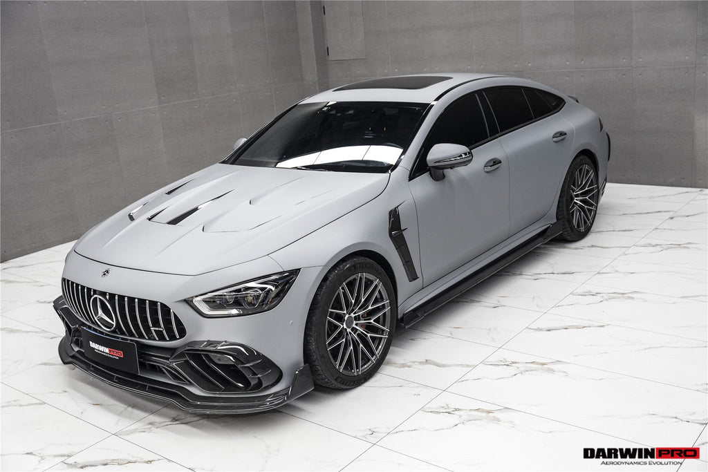 DarwinPRO 2019-2024 Mercedes Benz AMG GT50 GT53 GT43 4Door Coupe X290 IMP Performance Carbon Fiber Front Bumper Lip Splitter