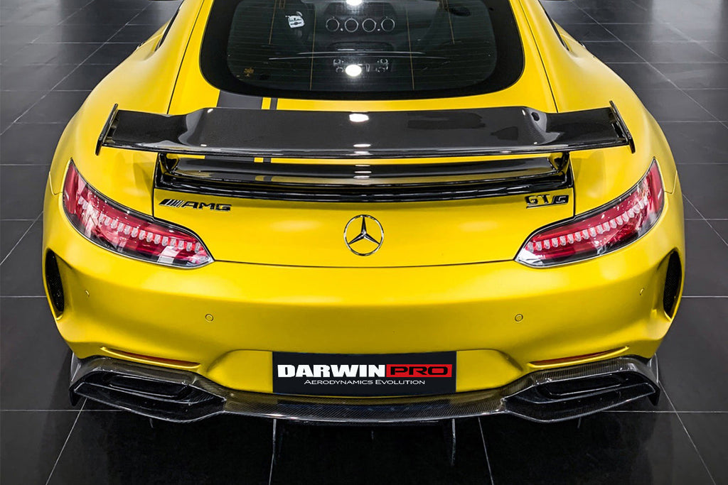 2017-2021 Mercedes Benz AMG GT GTS IMP Performance Partial Carbon Fiber Rear Bumper with Diffuser