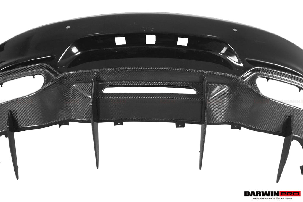 2017-2021 Mercedes Benz AMG GT GTS IMP Performance Partial Carbon Fiber Rear Bumper with Diffuser