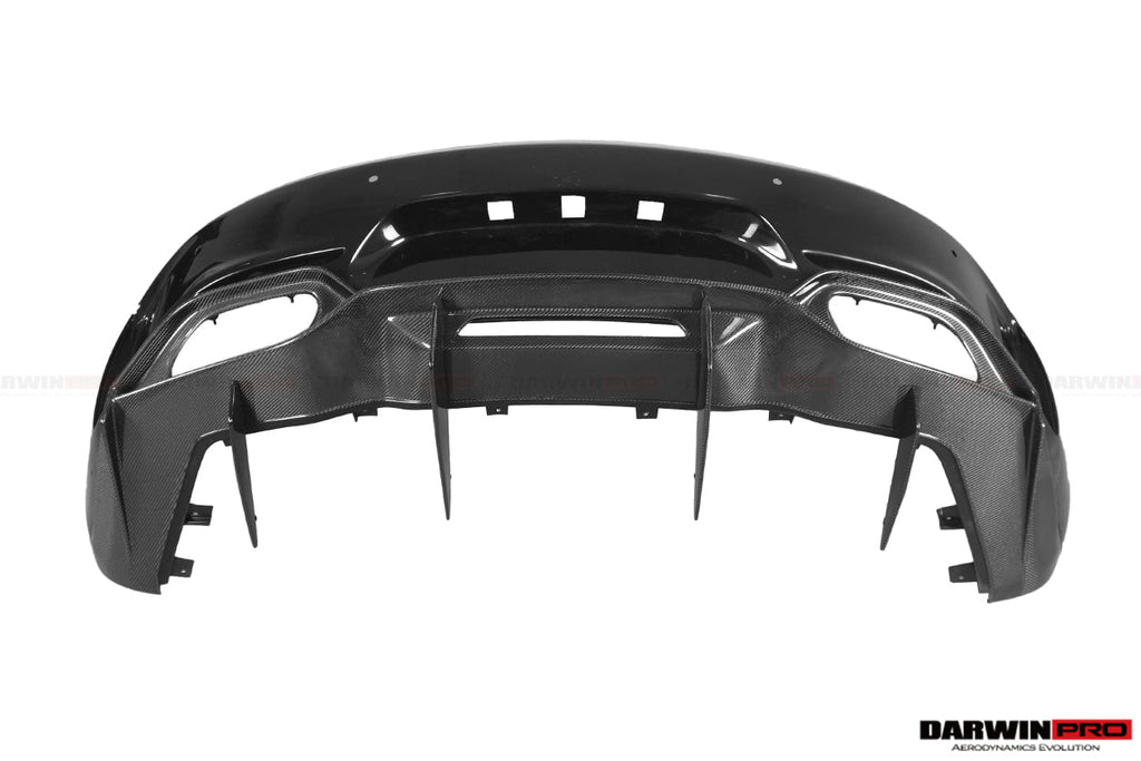 2017-2021 Mercedes Benz AMG GT GTS IMP Performance Partial Carbon Fiber Rear Bumper with Diffuser
