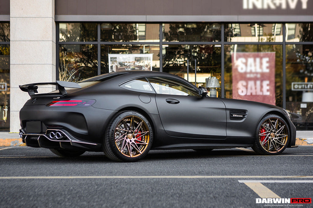 2017-2021 Mercedes Benz AMG GT GTS IMP Performance Partial Carbon Fiber Rear Bumper with Diffuser