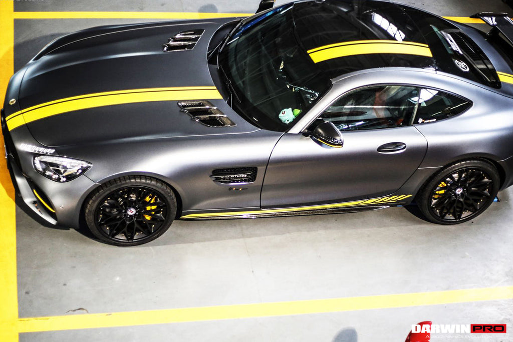 2015-2018 Mercedes Benz AMG GT & GTS Carbon Fiber Side Skirts Splitters - DarwinPRO Aerodynamics