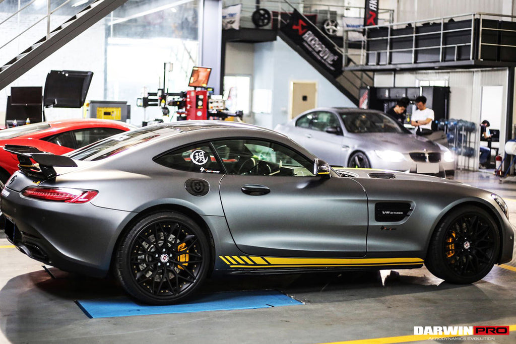 2015-2018 Mercedes Benz AMG GT & GTS Carbon Fiber Side Skirts Splitters - DarwinPRO Aerodynamics
