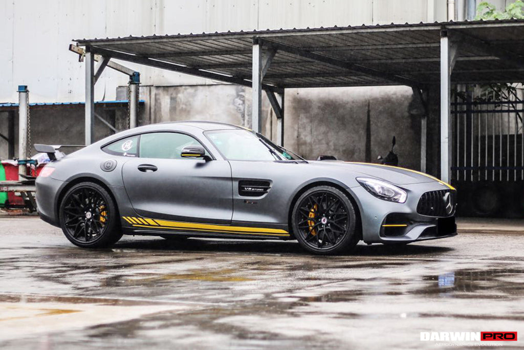 2015-2018 Mercedes Benz AMG GT & GTS Carbon Fiber Side Skirts Splitters - DarwinPRO Aerodynamics