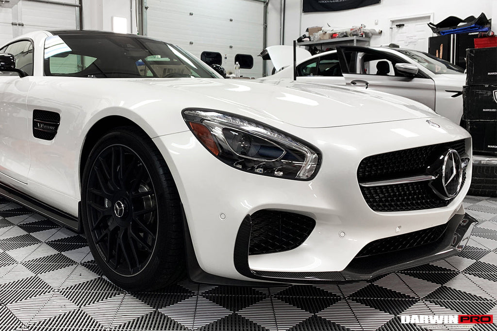 2015-2016 Mercedes Benz AMG GT GTS Carbon Fiber Front Lip - DarwinPRO Aerodynamics