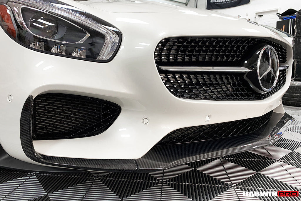 2015-2016 Mercedes Benz AMG GT GTS Carbon Fiber Front Lip - DarwinPRO Aerodynamics
