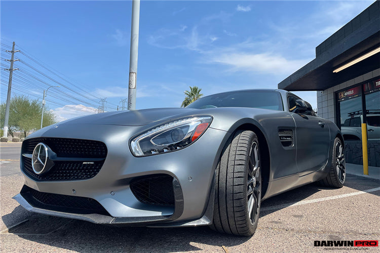 2015-2016 Mercedes Benz AMG GT GTS Carbon Fiber Front Lip - DarwinPRO Aerodynamics