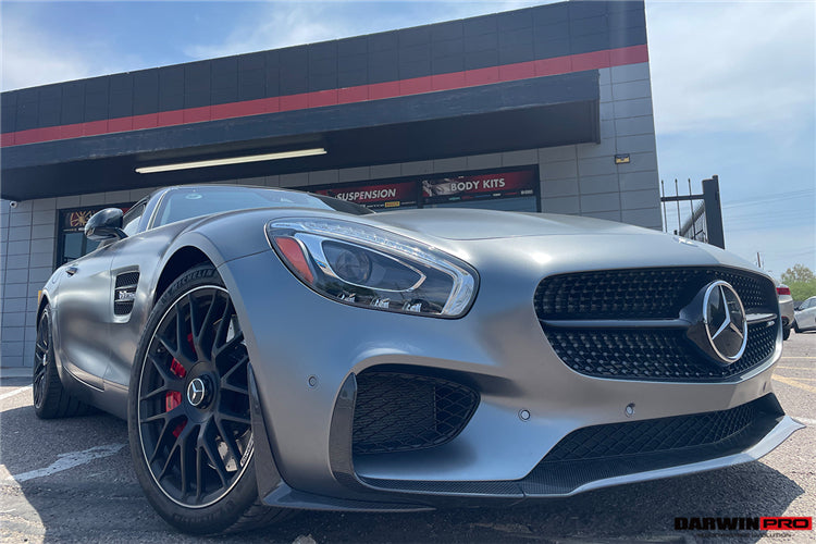 2015-2016 Mercedes Benz AMG GT GTS Carbon Fiber Front Lip - DarwinPRO Aerodynamics