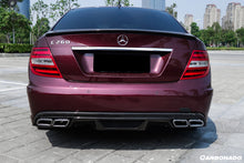 Load image into Gallery viewer, 2008-2014 Mercedes Benz C Class W204 P Style Rear Bumper with Exhaust tips
