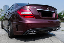 Load image into Gallery viewer, 2008-2014 Mercedes Benz C Class W204 P Style Rear Bumper with Exhaust tips