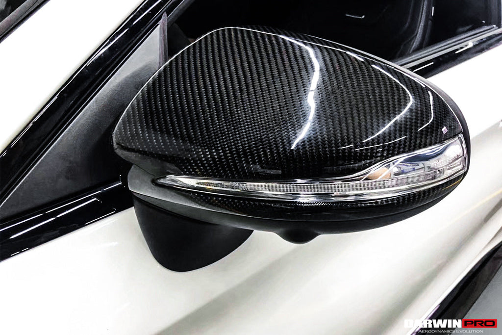 2014-2021 Mercedes Benz C-Class W205 S-Class W222 C217  E-Class W213 Dry Carbon Fiber Mirror Housing Replacement