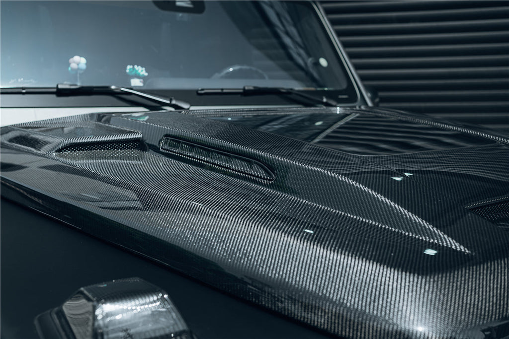 2019-2025 Mercedes Benz W464 W465 G-Class G Wagon G500 & G550 & G63AMG IMP Performance Partial Carbon Fiber Hood