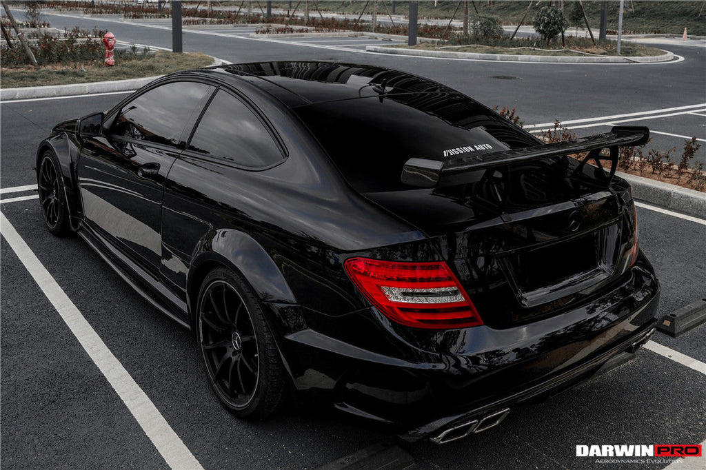 Mercedes Benz W204 C Class  C63 AMG Coupe BKSS Style Carbon Fiber Trunk Spoiler