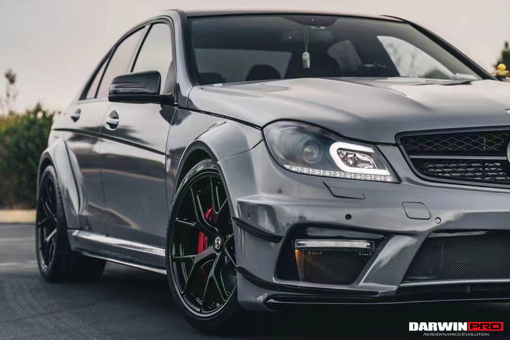 DarwinPRO 2012-2014 Mercedes Benz W204 C63 AMG Sedan BKSS Style Wide Full Body Kit