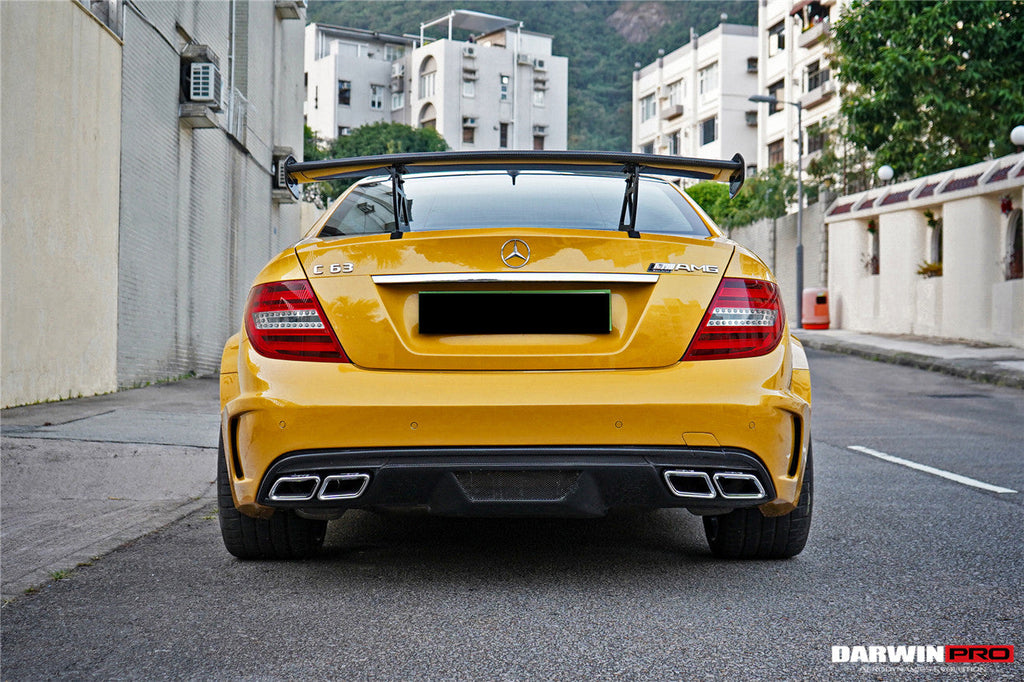 Mercedes Benz W204 C Class  C63 AMG Coupe BKSS Style Carbon Fiber Trunk Spoiler
