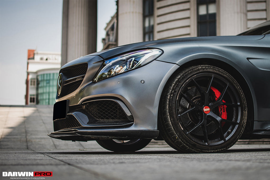 2015-2021 Mercedes Benz W205 C63 S AMG Carbon Fiber Front Canards