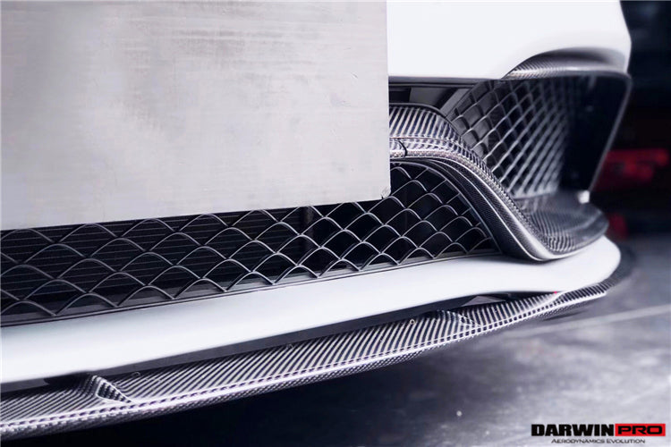 2015-2021 Mercedes Benz W205 C63 S AMG Carbon Fiber Front Bumper Trim Set (4pcs)