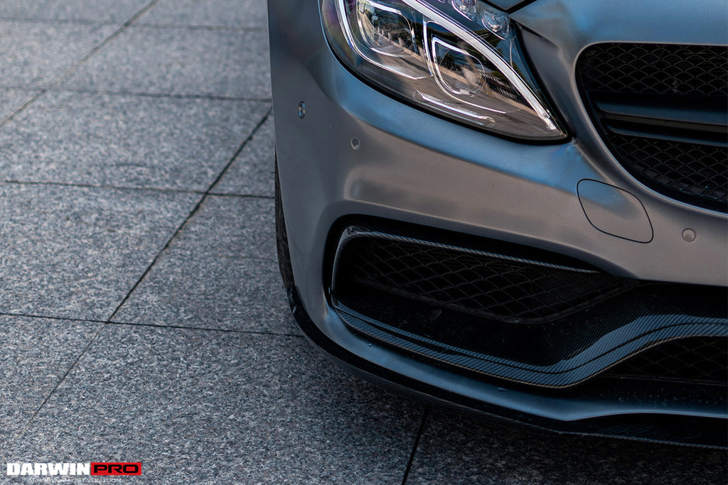 2015-2021 Mercedes Benz W205 C63 S AMG Carbon Fiber Front Canards