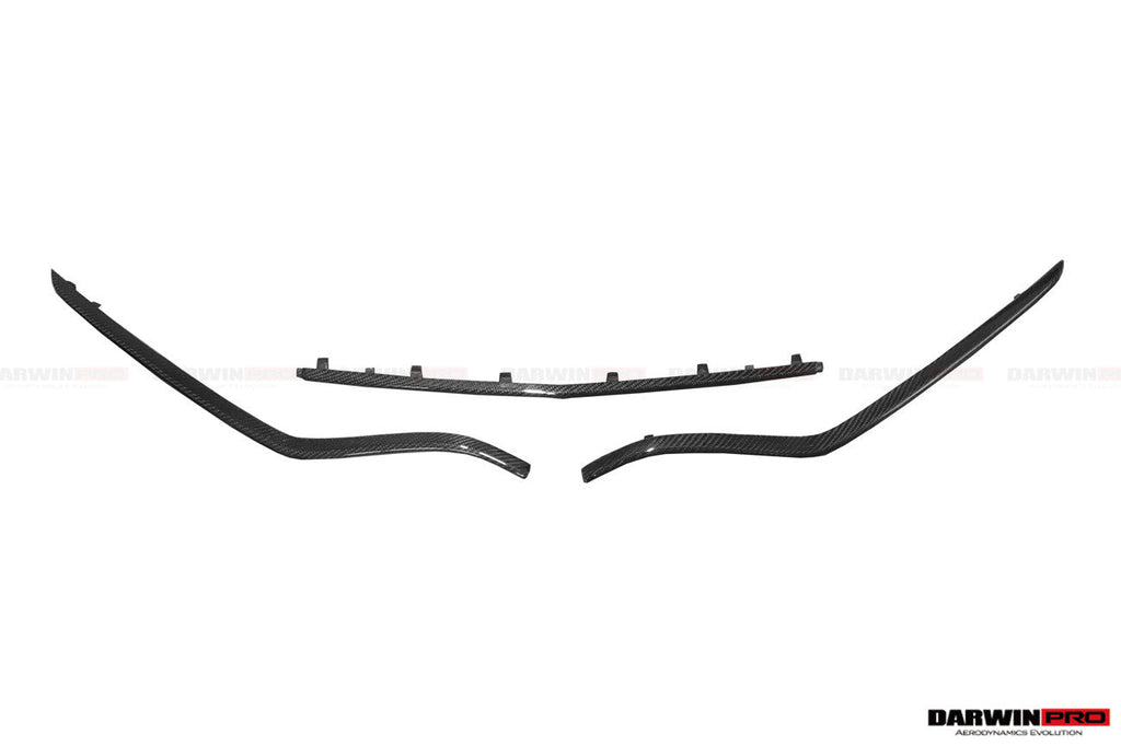 2015-2021 Mercedes Benz W205 C63 S AMG Carbon Fiber Front Bumper Trim Set (4pcs)