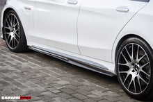 Load image into Gallery viewer, 2015-2021 Mercedes Benz W205 C63 AMG C43 C Class Sedan Carbon Fiber Side Skirts Extension