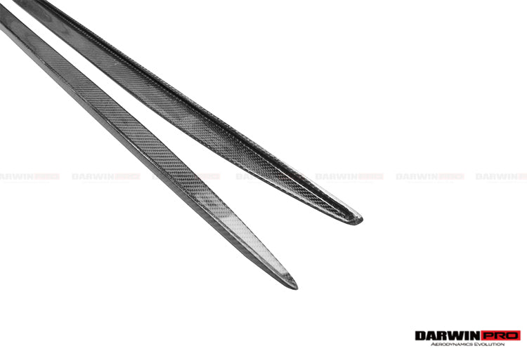 2015-2021 Mercedes Benz W205 C63 & S AMG Coupe Carbon Fiber Side Skirts Extension