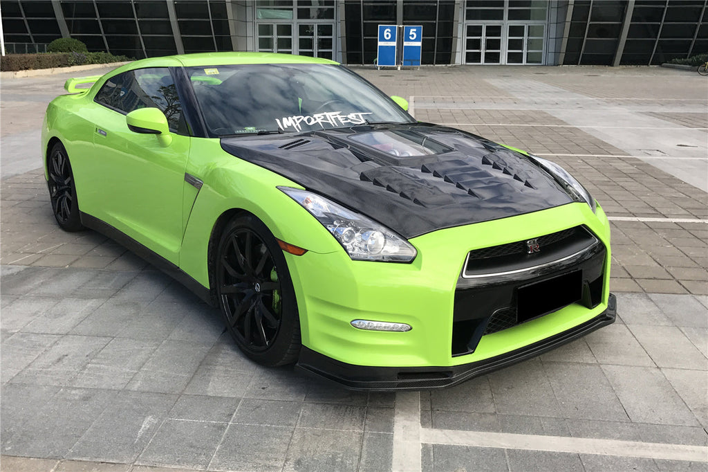 2012-2016 Nissan GTR R35 DBA NSM Style Partial Carbon Fiber Front Lip