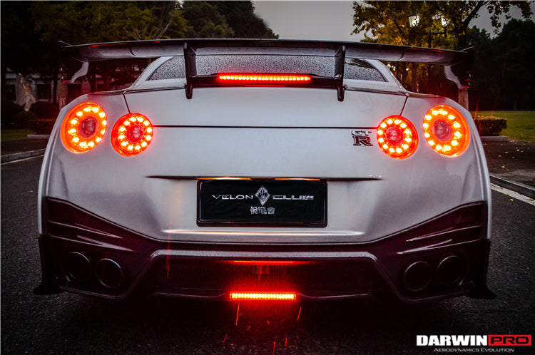 2012-2022 Nissan GTR R35 DBA & EBA NSM Style Carbon Fiber Rear Diffuser Undertary With Break Light