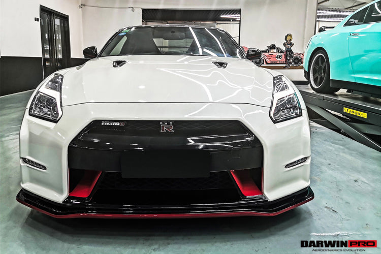 2008-2016 Nissan GTR R35 CBA DBA Ver15 NSM Style Partial Carbon Fiber Front Bumper