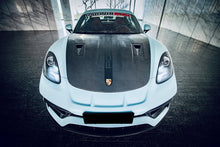 Load image into Gallery viewer, DarwinPRO 2012-2025 Porsche 718 &amp; 981 Cayman &amp; Boxster GT2RS Style Carbon Fiber Hood