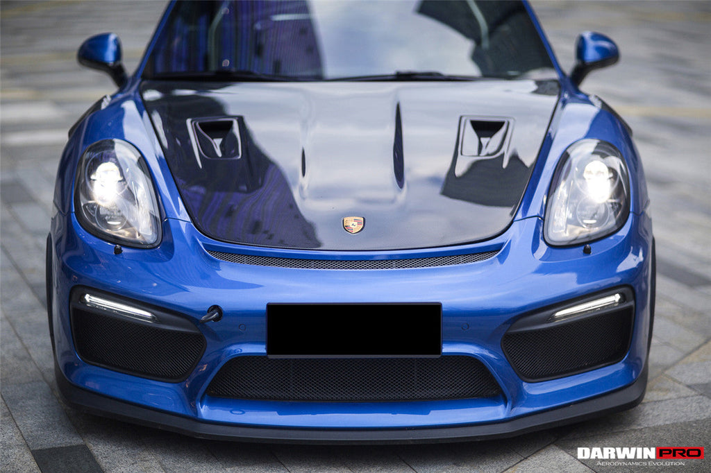 DarwinPRO 2012-2025 Porsche 718 & 981 Cayman & Boxster GT2RS Style Carbon Fiber Hood