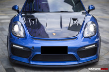 Load image into Gallery viewer, DarwinPRO 2012-2025 Porsche 718 &amp; 981 Cayman &amp; Boxster GT2RS Style Carbon Fiber Hood