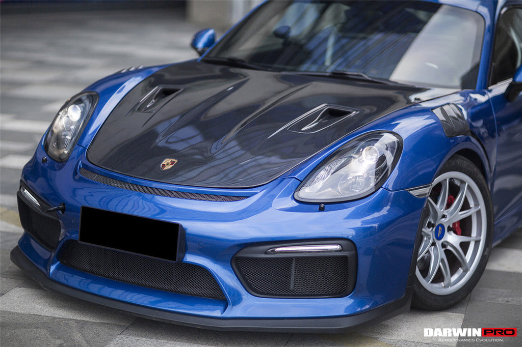 DarwinPRO 2012-2025 Porsche 718 & 981 Cayman & Boxster GT2RS Style Carbon Fiber Hood